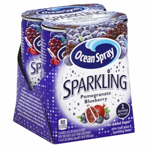 Ocean Spray Sparkling Pomegranate Blueberry Perspective: front
