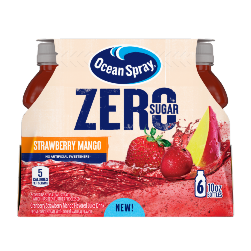 Ocean Spray® Zero Sugar Strawberry Mango Juice Perspective: front