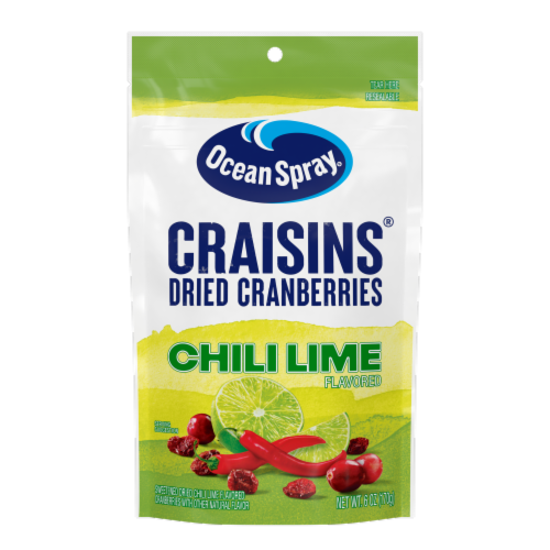 Ocean Spray® Craisins® Chili Lime Dried Cranberries Perspective: front
