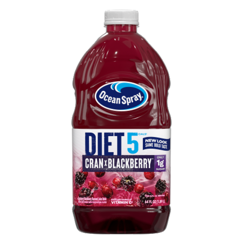 Ocean Spray Diet Cran-Blackberry Juice Drink Perspective: front