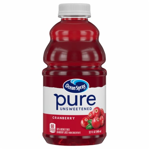 Ocean Spray® Unsweetened Pure Cranberry Juice Perspective: front