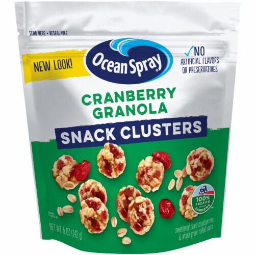Ocean Spray Cranberry Granola Snack Clusters Perspective: front