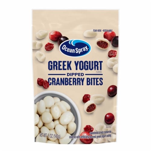 Ocean Spray® Craisins Greek Yogurt Covered Sweetened Dried Cranberries Perspective: front