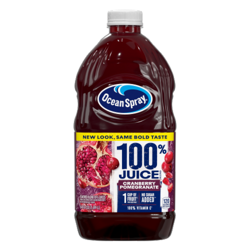 Ocean Spray® 100% Cranberry Pomegranate Juice Perspective: front