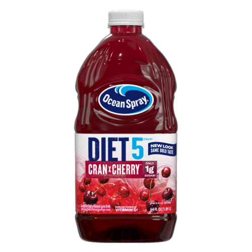 Ocean Spray Diet Cran-Cherry Juice Drink Perspective: front