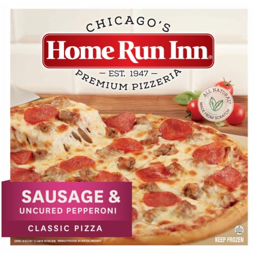 Home Run Inn® Classic Sausage & Uncured Pepperoni Frozen Pizza Perspective: front