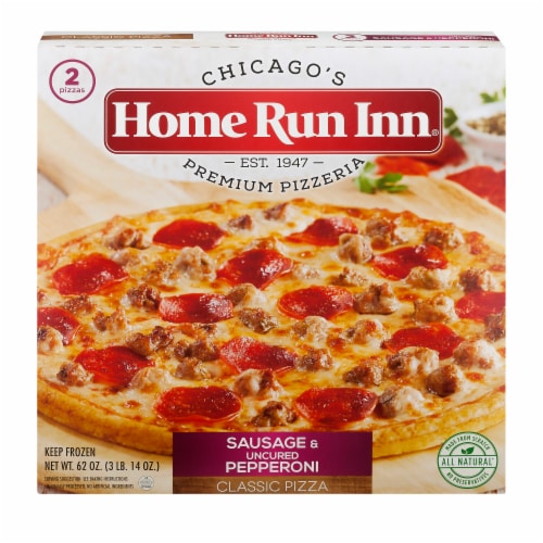 Home Run Inn® Sausage and Uncured Pepperoni 12 Inch Frozen Pizza Perspective: front