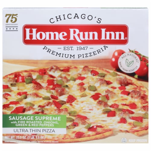 Home Run Inn Ultra Thin Sausage Surpreme Pizza Perspective: front