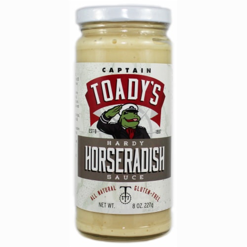 Captain Toady's Hardy Horseradish Sauce Perspective: front