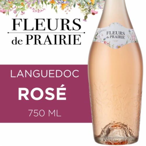 Fleurs de Prairie Provence France Rose Wine Perspective: front