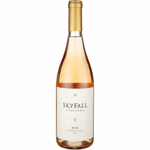 Skyfall Vineyard Washington Rose Wine Perspective: front