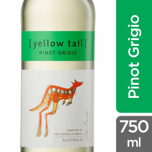 Yellow Tail Pinot Grigio Australia White Wine Perspective: front