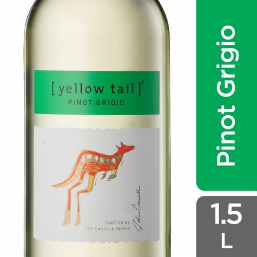 Yellow Tail Pinot Grigio Australia White Wine Perspective: front