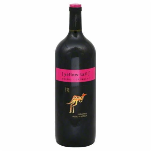 Yellow Tail Shiraz/Grenache South Eastern Australia Red Wine Perspective: front