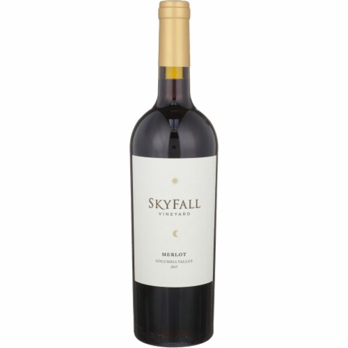 Skyfall Vineyard Merlot Washington Red Wine Perspective: front