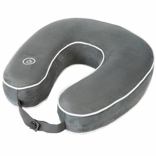 Memory Foam Travel Pillow with Vibrations Perspective: front