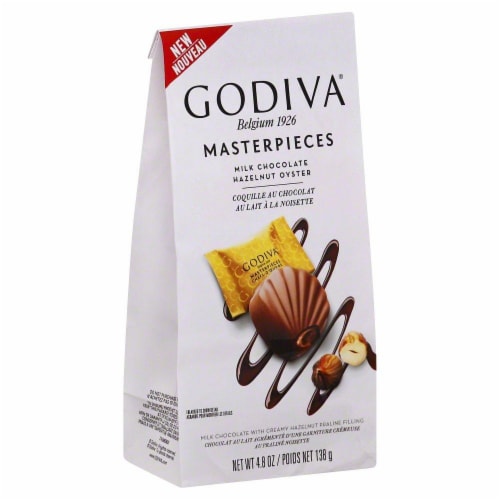 Godiva Masterpieces Milk Chocolate Oyster Perspective: front