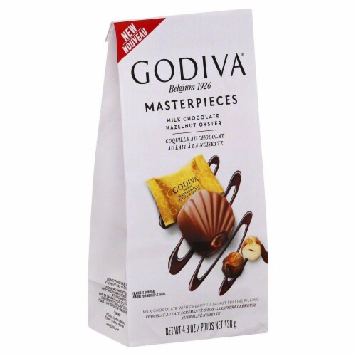 Godiva Masterpieces Milk Chocolate Oyster Perspective: front