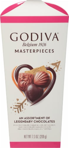 Godiva Masterpieces Assorted Chocolates Valentine Candy Perspective: front