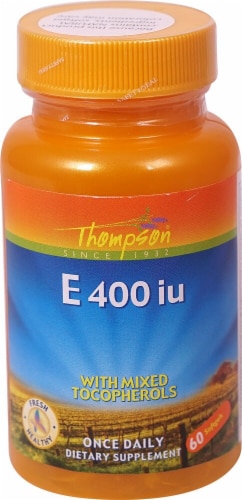 Thompson  Vitamin E with Mixed Tocopherols Softgels Perspective: front