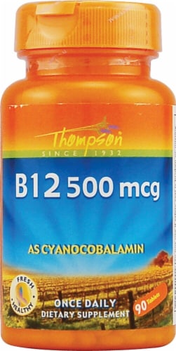 Thompson  B12 Tablets Perspective: front
