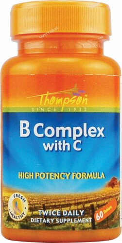 Thompson  B Complex with C Tablets Perspective: front