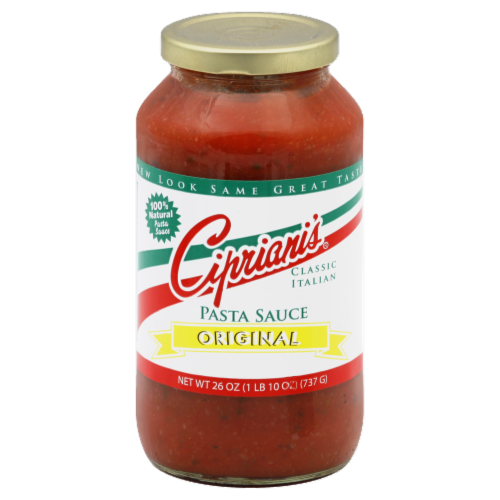 Cipriani's Classic Italian Original Pasta Sauce Perspective: front