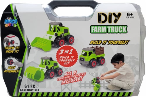 Misco Toys DIY 3 In 1 Farm Truck Kit Perspective: front