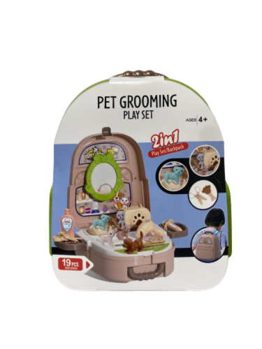 Misco Toys 2 in 1 Grooming Pet Shop Station - Assorted Colors Perspective: front