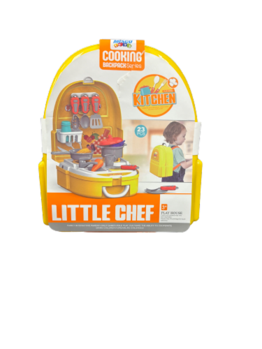Misco Toys 2 in 1 Backback & Little Chef Station Play Set Perspective: front
