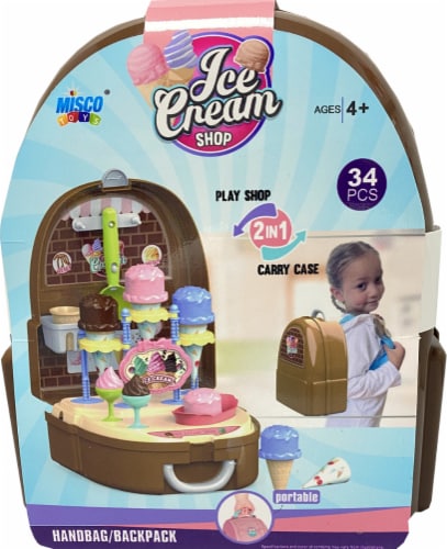 Misco Toys® Ice Cream Shop Play Set Backpack Perspective: front