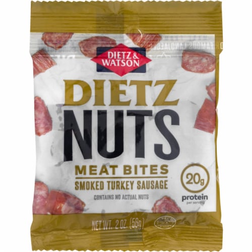 Dietz & Watson Dietz Nuts Smoked Turkey Sausage Meat Bites Perspective: front