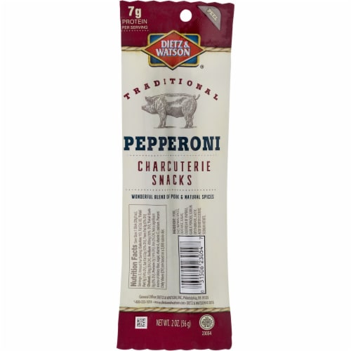 Dietz & Watson® Traditional Pepperoni Charcuterie Snacks Perspective: front