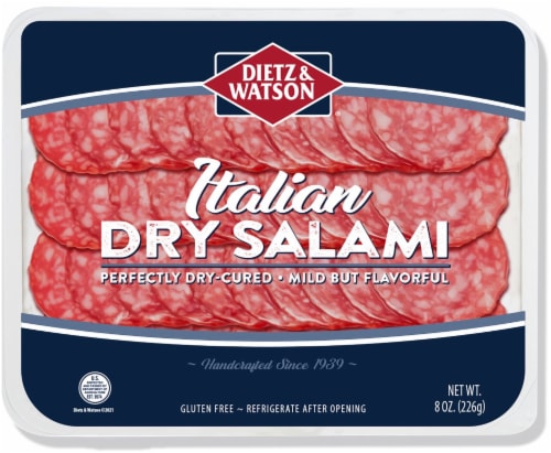 Dietz & Watson® Presliced Dry Italian Salami Perspective: front