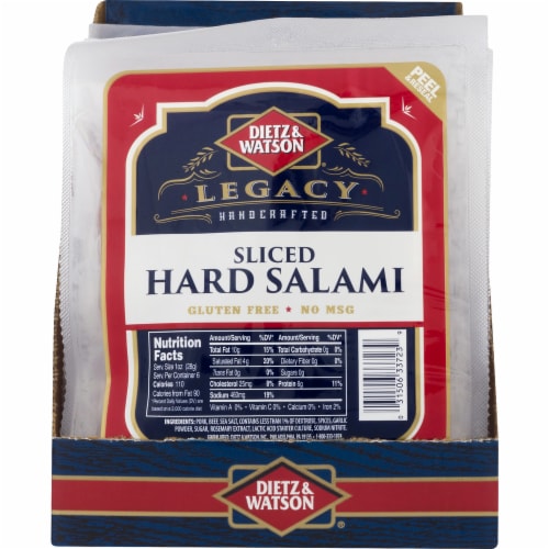 Dietz & Watson Legacy Sliced Genoa Salami Perspective: front