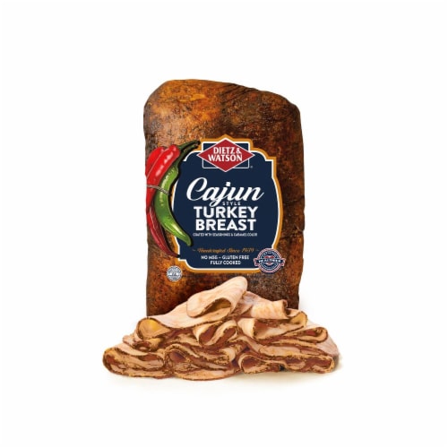 Dietz & Watson® Cajun Style Turkey Breast Fresh Sliced Deli Meat Perspective: front