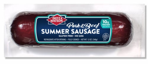 Dietz & Watson Pork & Beef Summer Sausage Perspective: front