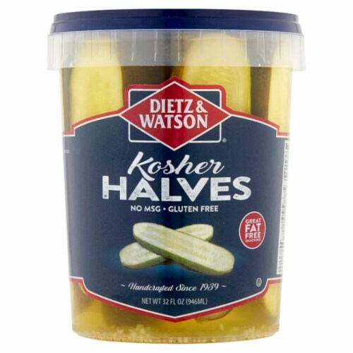 Dietz & Watson® Kosher Halves Pickles Perspective: front