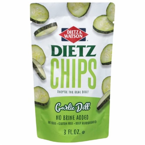 Dietz & Watson® Dill Chips Pickle Pouch Perspective: front