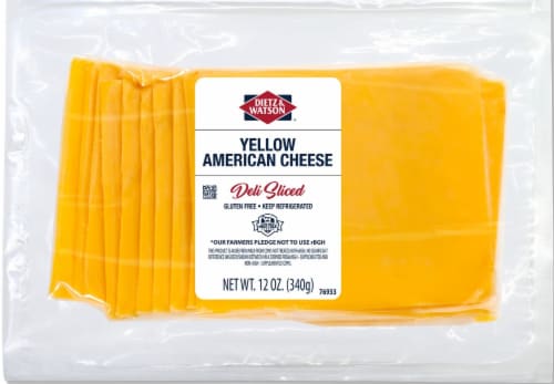 Dietz & Watson® Yellow American Cheese Perspective: front