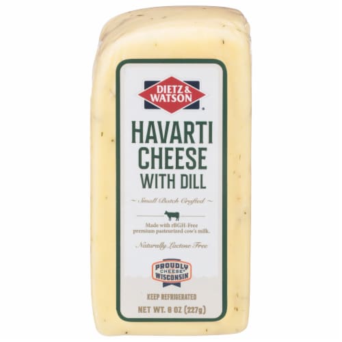 Dietz & Watson® Havarti Dill Cheese Perspective: front