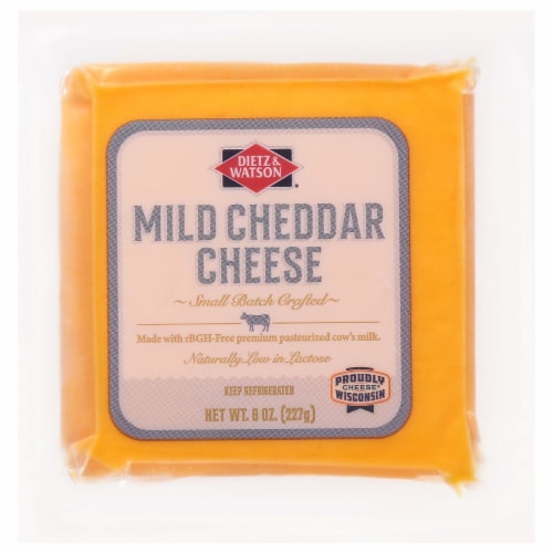 Dietz & Watson® Mild Yellow Cheddar Cheese Perspective: front