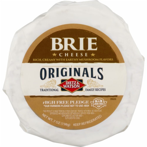 Dietz & Watson® Originals Brie Cheese Block Perspective: front