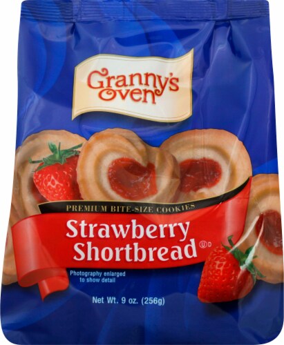 Granny's Oven Strawberry Shortbread Cookies Perspective: front