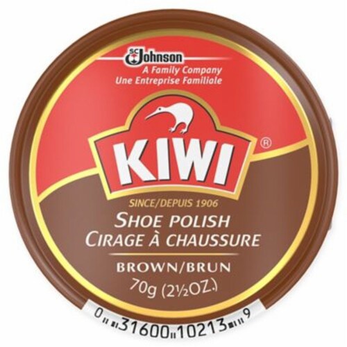 Kiwi® 2.5 oz. Paste Shoe Polish in Brown Perspective: front