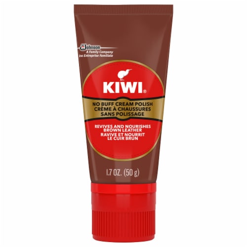 KIWI® Express No-Buff Cream Shoe Polish - Brown Perspective: front