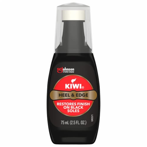Kiwi Leather Heel & Sole Edge Color Renew - Black Perspective: front