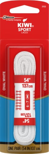 KIWI® White Sport Shoelaces Pair Perspective: front