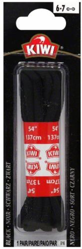 Kiwi® Sport Round Shoe Laces - 1 Pair - Black Perspective: front