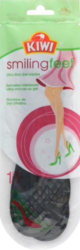 Kiwi Smiling Feet Ultra Slim Gel Insoles Perspective: front
